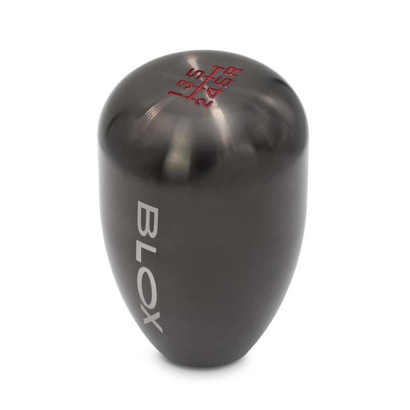 BLOX Racing 5-Speed Billet Shift Knob - Gun Metal 12x1.25mm