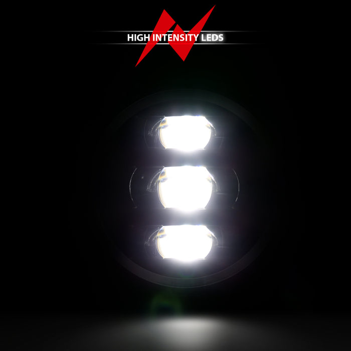 ANZO 2018-2019 Jeep Wrangler Full Led Projector Headlights Black