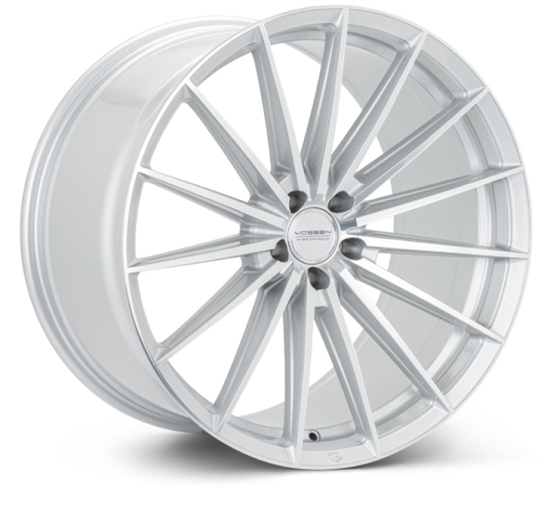 Vossen HFX-4 19x9.5 - 5x112 - ET44 - Deep - 66.5 - Silver Polished Wheel