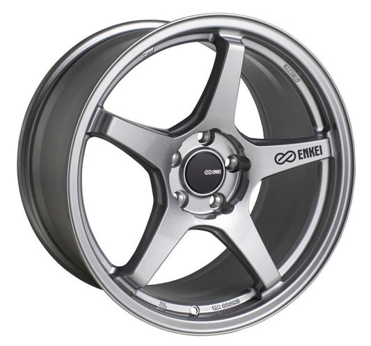 Enkei Helix 18x8in / 5x112 BP / 45mm Offset / 72.6mm Bore - Gloss Black Wheel