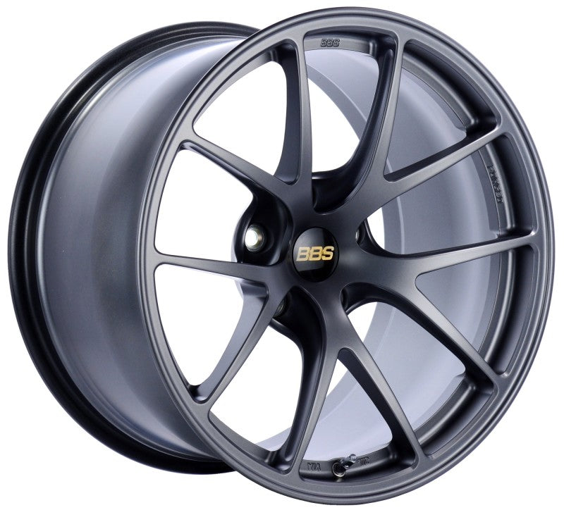 BBS RI-A 18x8.5 5x114.3 ET35 Matte Graphite Wheel -82mm PFS/Clip Required