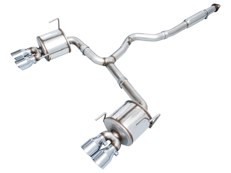 AWE Tuning 2022+ VB Subaru WRX Touring Edition Exhaust - Chrome Silver Tips