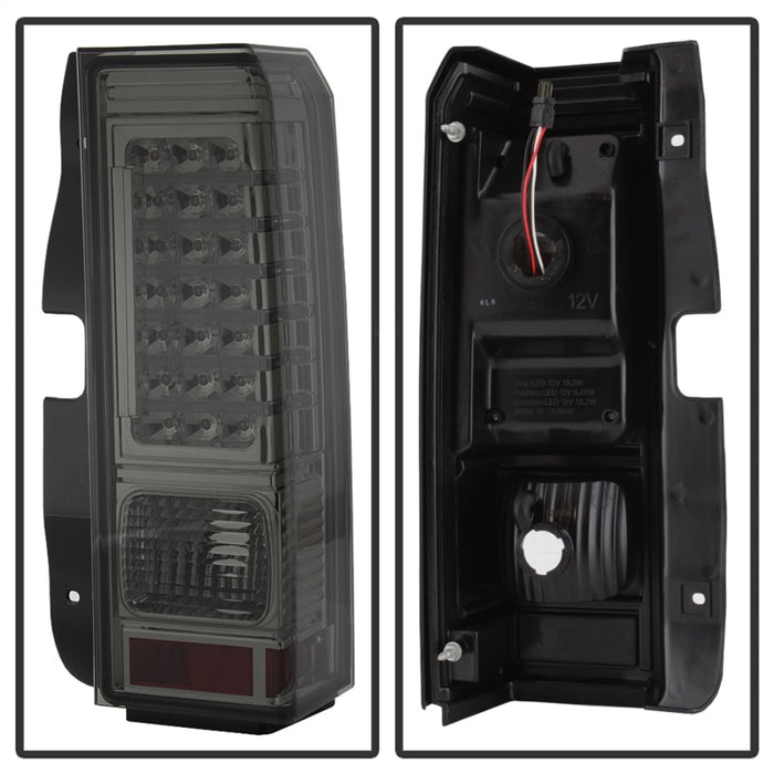 xTune Hummer H3 06-09 ( Non H3T ) LED Tail Lights Smoke ALT-ON-HH306-LED-SM