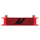 Mishimoto Universal 10 Row Oil Cooler - Red