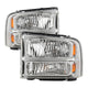 xTune Ford F250 F350 F450 Superduty Excursion 99-04 Headlights Chrome HD-JH-FF25099-HA-C