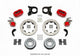 Wilwood Forged Dynalite P/S Rear Kit w/MC4 P-Brake Drill Red Chev 12 Bolt w/Clip Eliminator