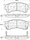 StopTech Street Touring 93-97 Ford Probe / 93-97 Mazda MX-6 Front Brake Pads