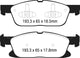 EBC 15+ Ford Edge 2.0 Turbo FWD Ultimax2 Front Brake Pads