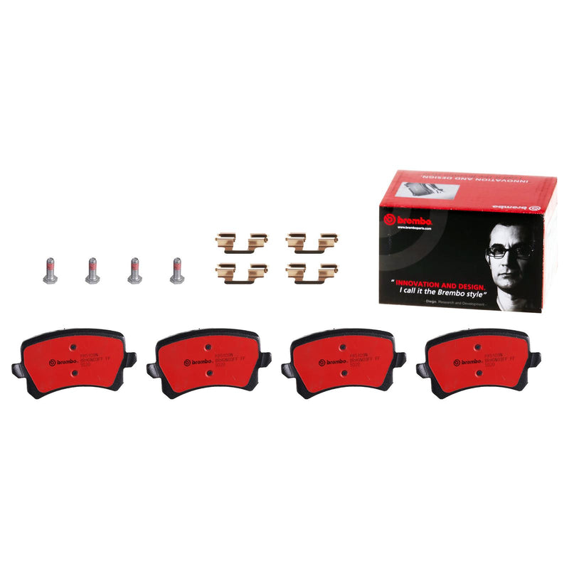 Brembo 2015 Volkswagen Tiguan/CC/Passat/ Audi Q3 Quattro Rear NAO Brake Pad