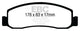 EBC 11 Ford F250 (inc Super Duty) 6.2 (2WD) Yellowstuff Front Brake Pads