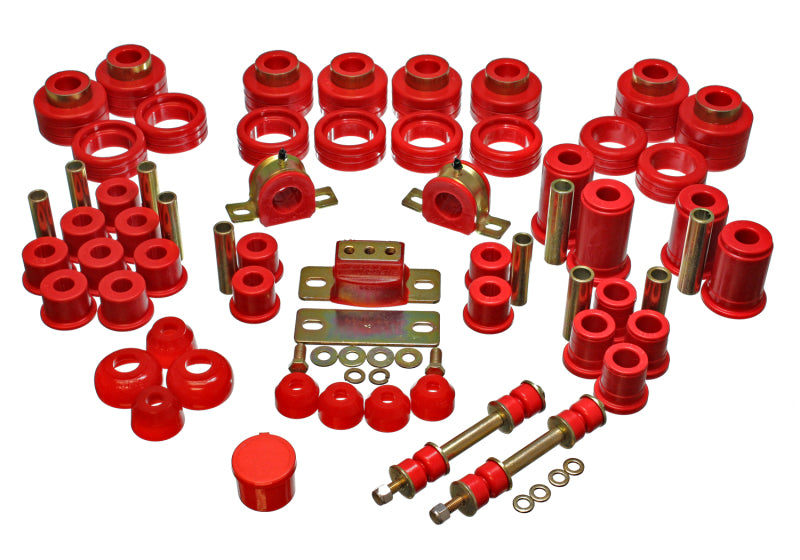 Energy Suspension 88-98 Chevy/GMC 2WD 1/2, 3/4, 1 Ton PickUp Red Hyper-flex Master Bushing Set