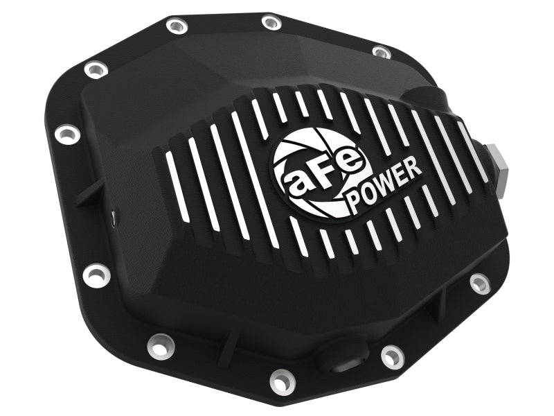 aFe POWER 21-22 Ram 1500 TRX Hemi V8 6.2L (sc) PRO Series Rear Differential Cover Black w/ Machined