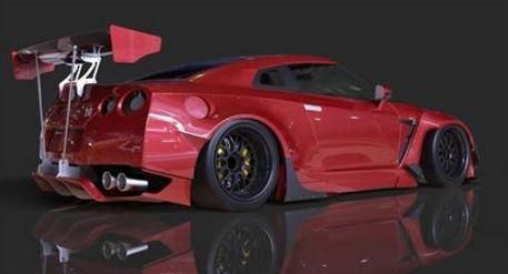 GReddy 09+ Nissan GT-R R35 Full Rocket Bunny Wide-Body Aero Kit w/ Wing