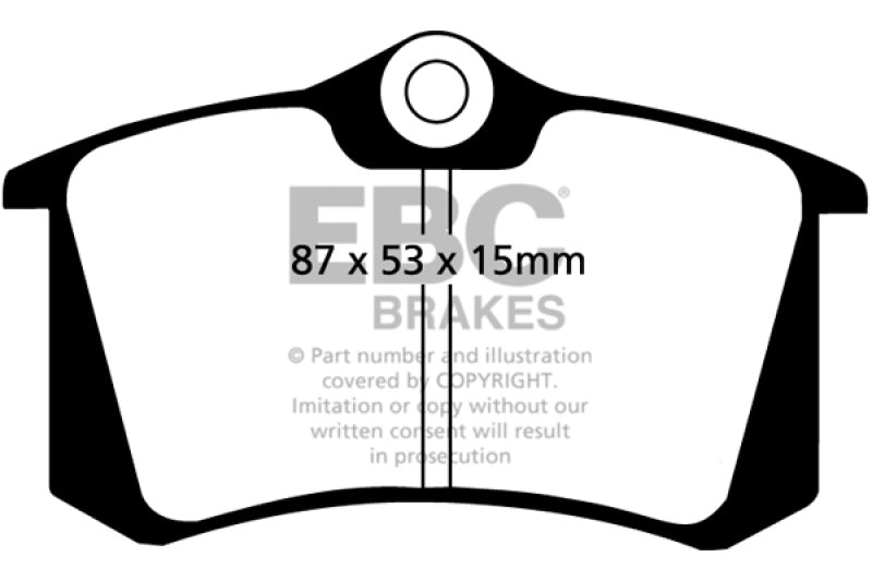 EBC 10-13 Audi A3 2.0 TD Yellowstuff Rear Brake Pads