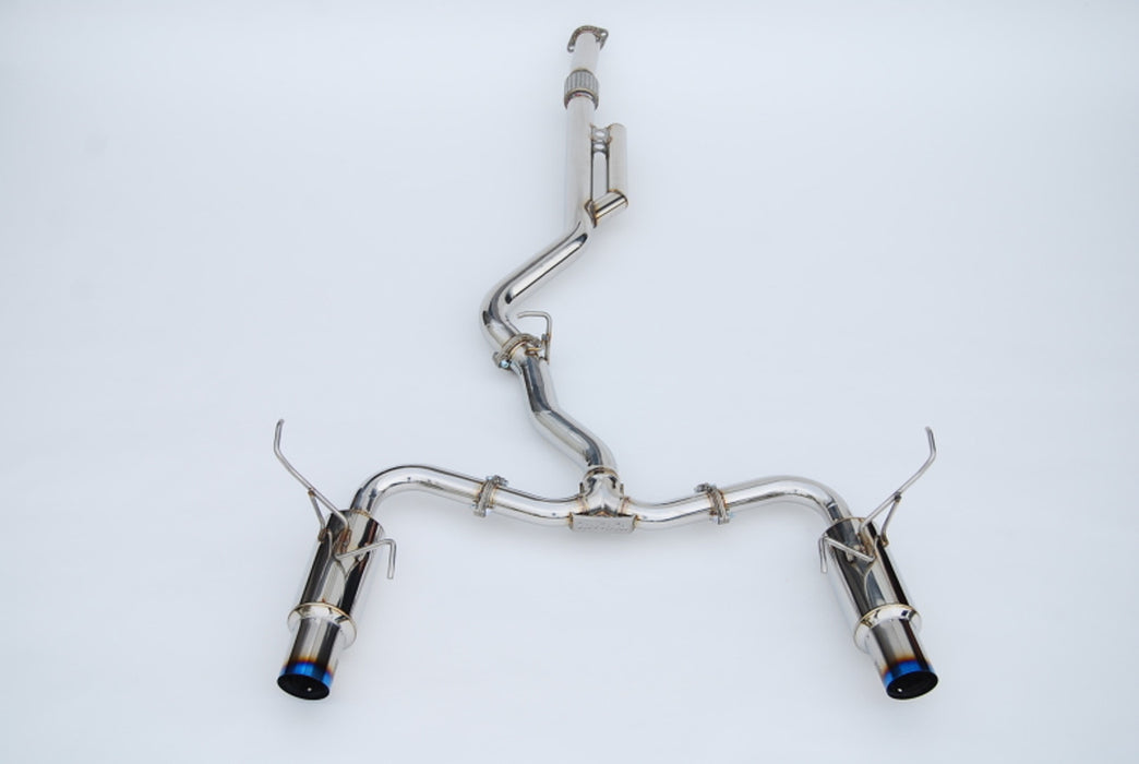 Invidia 08+ Subaru WRX/STI 4dr N1 Twin Outlet Single Layer Tip SS Cat-Back Exhaust