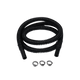 Deatschwerks Convoluted Tubing 1000mm Length x 8mm ID Side 1 x 8mm ID Side 2 - Black