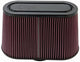 K&N Universal Filter with Carbon Fiber Top & Base-12in Base O/S Length x 6in Base O/S Width x 7in H