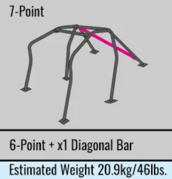 Cusco Roll Cage 7pt 2 Pass Dash Esc Chromoly RS13/RPS13 180SX (S/O / No Cancel / No Return)