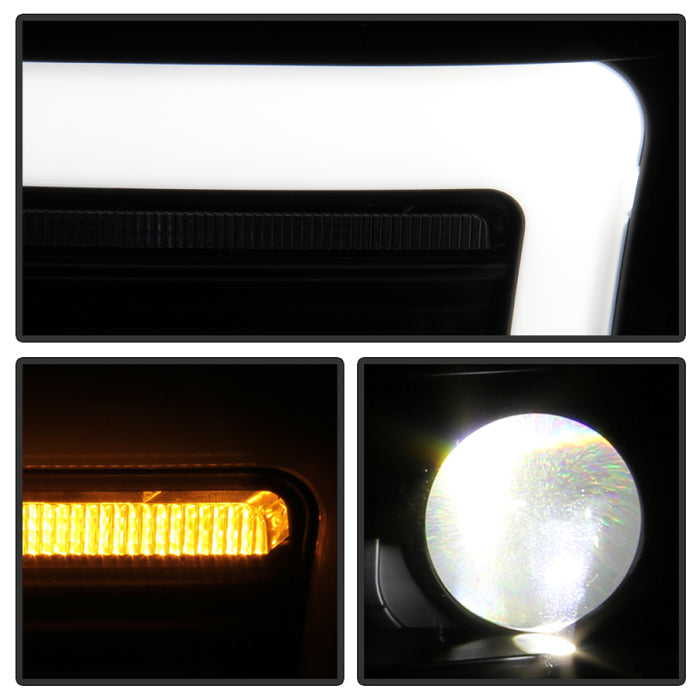 Spyder 07-09 Toyota Tundra Projector Headlights - Black (PRO-YD-TTU07V3PL-SEQ-BK)