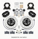Wilwood 20-21 Jeep Gladiator Narrow Superlite 4R Rear Brake Kit Slotted 13.50in Rotor w/Lines - Blk