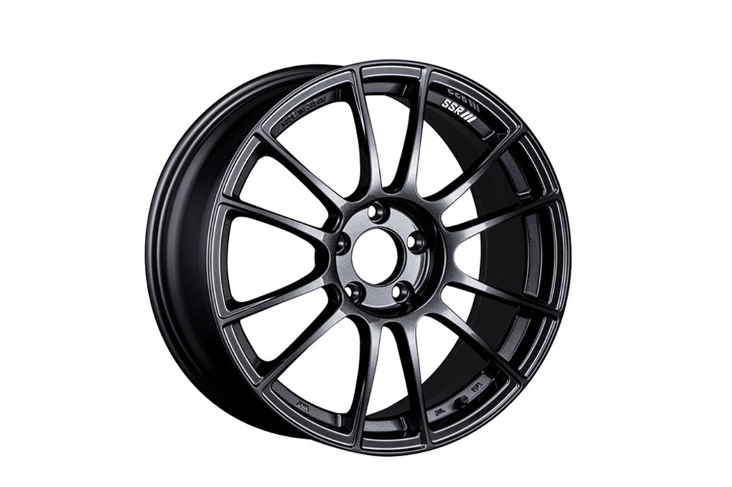 SSR GTX04 17x8.5 5x100 45mm Offset Dark Gunmetal Wheel