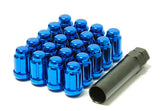 Wheel Mate Muteki Closed End Lug Nuts - Blue 12x1.50