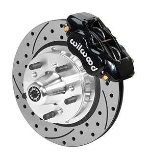 Wilwood Forged Dynalite Pro Series Front Brake Kit Black Caliper 11.00in SRP Drilled & Slotted Rotor
