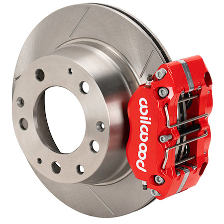 Wilwood 69-83 Porsche 911 Narrow Dynapro-P Radial Rear Brake Kit Red Caliper SRP Drill & Slot Rotor