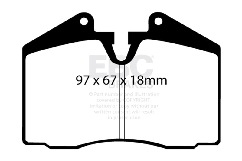 EBC 86-91 Porsche 928 5.0 Greenstuff Rear Brake Pads