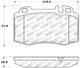 StopTech Performance 94-12/96 Maserati / Mercedes Benz C/E/ML/S/SL Series Front Brake Pads