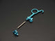 Cusco Billet Aluminum Blue Anodized Oil Level Dip Stick Stopper 2013+ FRS / BRZ