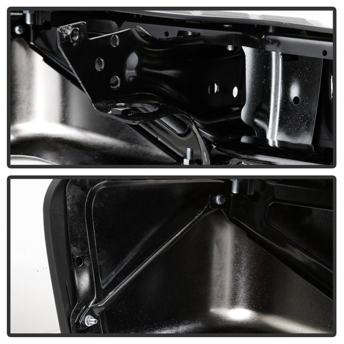 xTune 07-13 Chevy Silverado/GMC Sierra 1500 OEM Style Steel Rear Bumper - Chrome RB-CS07-SET-C