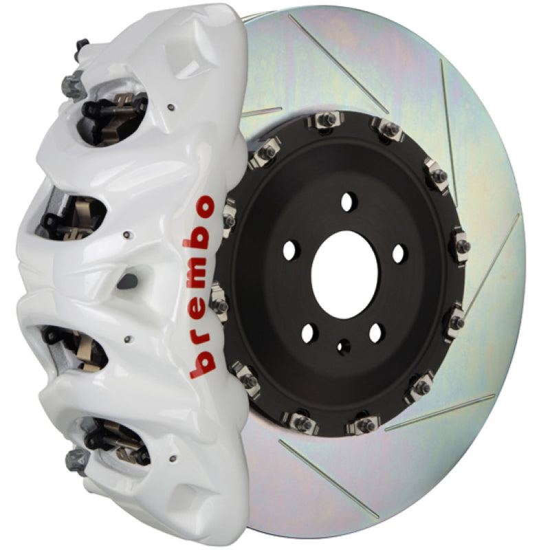 Brembo 15-18 M3 (CC Brake Equipped) Front GT BBK 6 Piston Cast 405x34 2pc Rotor Slotted Type1-White