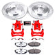 Power Stop 2012 Ford Mustang Rear Z26 Street Warrior Brake Kit w/Calipers