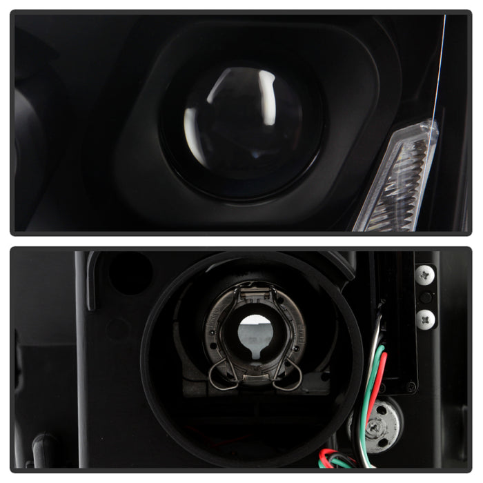 Spyder 13-19 Peterbilt 579 Driver Side Projector Headlights - Black (PRO-YD-PB57914-SEQ-L-BK)