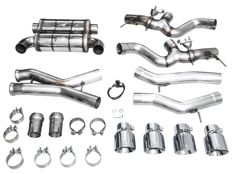 AWE Tuning 23-24 BMW G87 M2 SwitchPath Edition Exhaust - Chrome Silver Tips