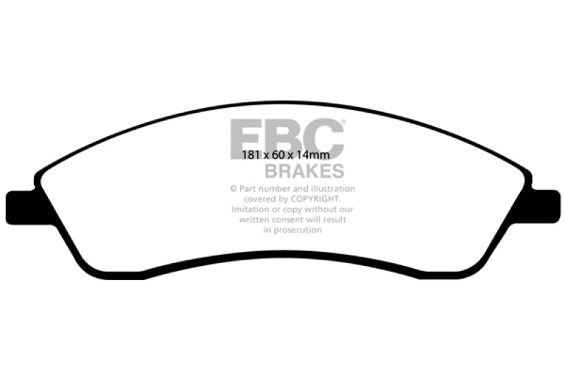 EBC 06-07 Cadillac CTS 2.8 (Sports Suspension) Greenstuff Front Brake Pads