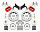 Wilwood Forged Dynalite Front Kit 12.19in Drilled Red 65-68 Chevy Impala -Drum Spindle