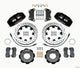 Wilwood Dynapro 6 Front Hat Kit 12.19in Drilled 2012 Fiat 500 w/ Lines