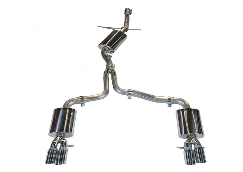 AWE Tuning Audi B8 A4 Touring Edition Exhaust - Quad Tip Diamond Black Tips - Does not fit Cabriolet