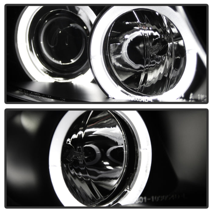 Spyder BMW E90 3-Series 06-08 Projector LED Halo Amber Reflector Rplc Bulb Blk PRO-YD-BMWE9005-AM-BK
