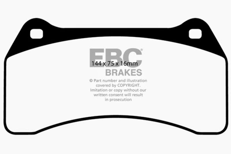 EBC 03-06 Jaguar XJR 4.2 Supercharged Redstuff Front Brake Pads