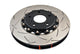 DBA 03-07 350Z / 03-04 G35 w/ Brembo Front Slotted 5000 Series 2 Piece Rotor Assembled w/ Black Hat