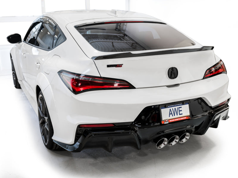 AWE Tuning 2024 Acura Integra Type S DE5 FWD Touring Edition Exhaust w/ Triple Chrome Silver Tips