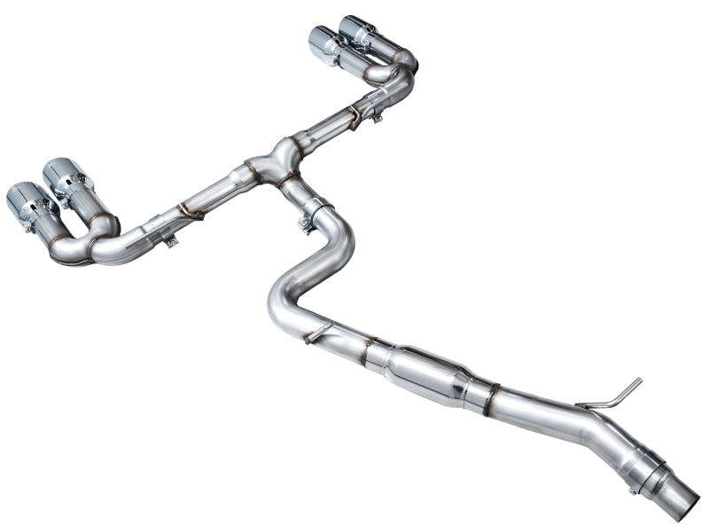 AWE 22-24 Audi 8Y S3 Track Edition Exhaust  - Chrome Silver Tips