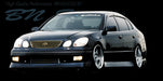 Black car with visible branding on a black background BN Sports Lexus GS
