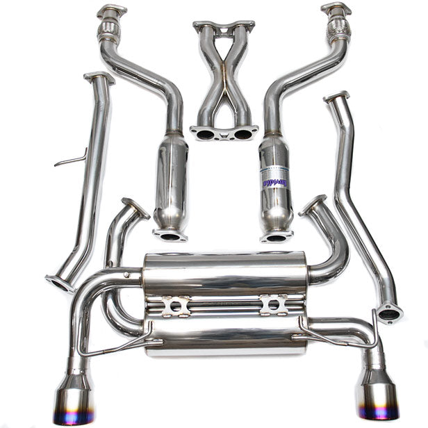 Invidia 03-06 Infiniti G35 Coupe Gemini Rolled Stainless Steel Tip Cat-back Exhaust