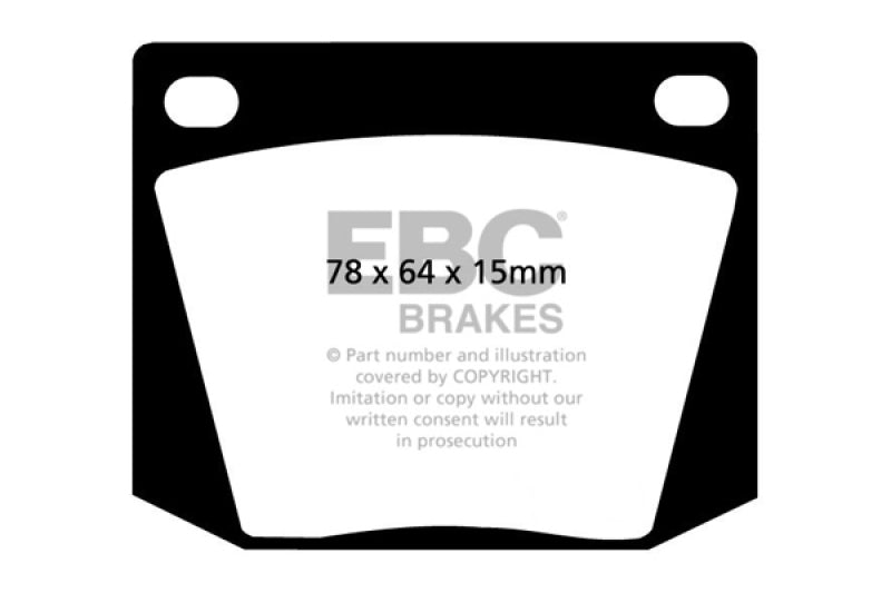 EBC 63-69 Ac Cobra 4.7 Redstuff Front Brake Pads