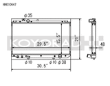 Koyo 97-05 Toyota Aristo / Lexus GS300 Radiator