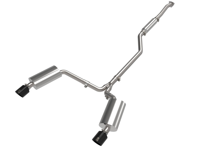 aFe 09-14 Acura TSX L4 2.4L Takeda 2-1/2in To 2-1/4in 304 SS Cat-Back Exhaust System w/ Black Tip